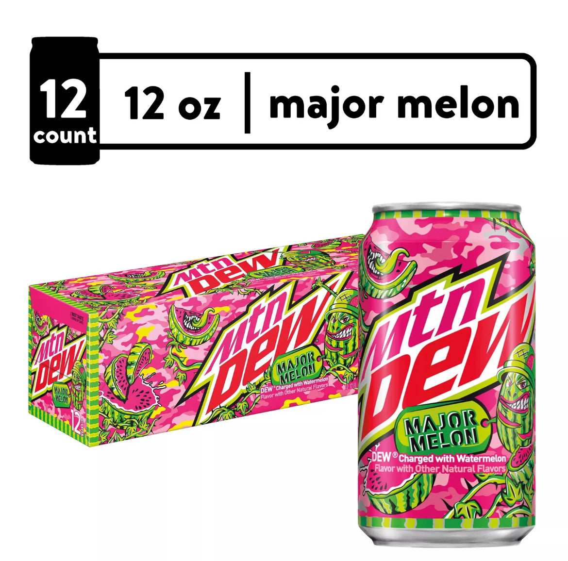 Mountain Dew® Major Melon Soda - 12-Pack Cans