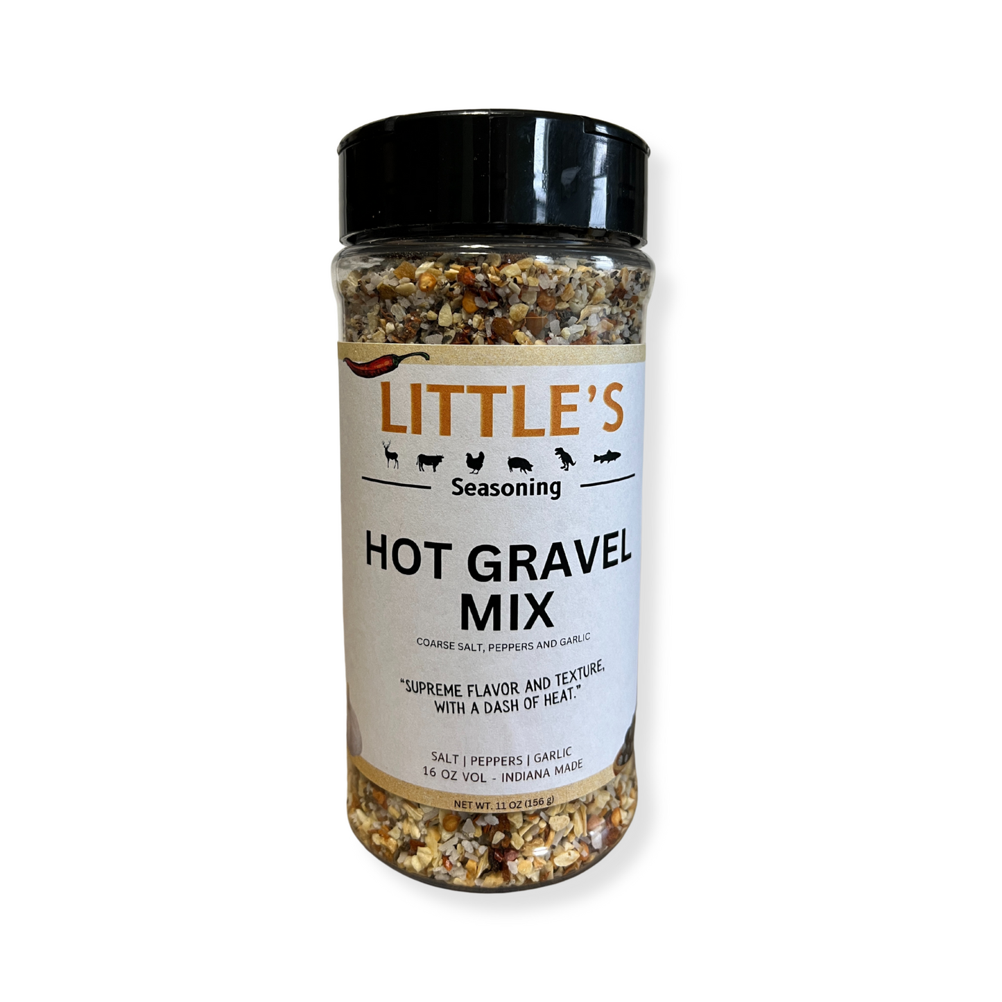 Little's Hot Gravel Mix Seasoning, 11 OZ Big Bottle