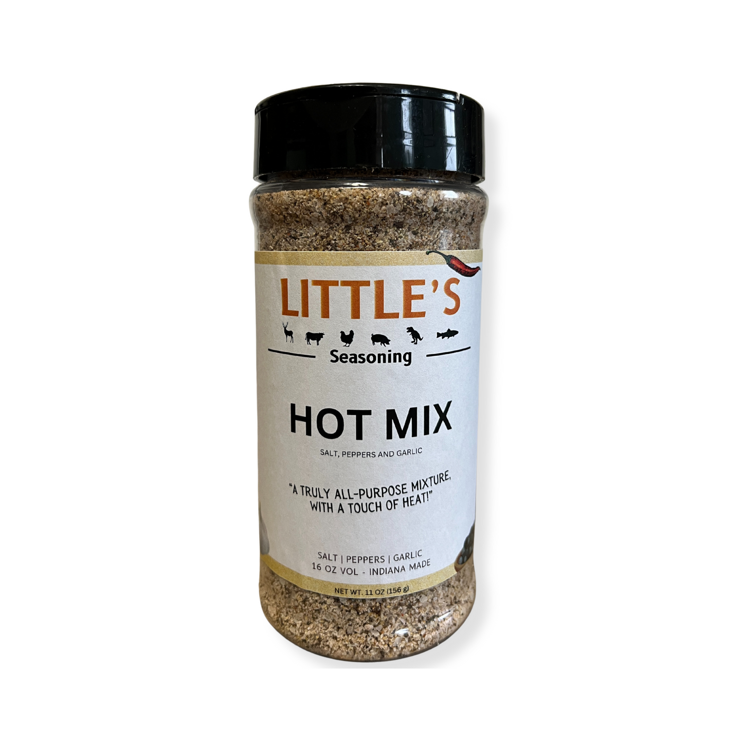 Little's Hot Mix Seasoning, 8 OZ Big Bottle