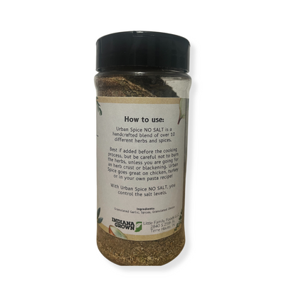 Little's Urban Spice NO SALT Seasoning, 8 OZ Big Bottle