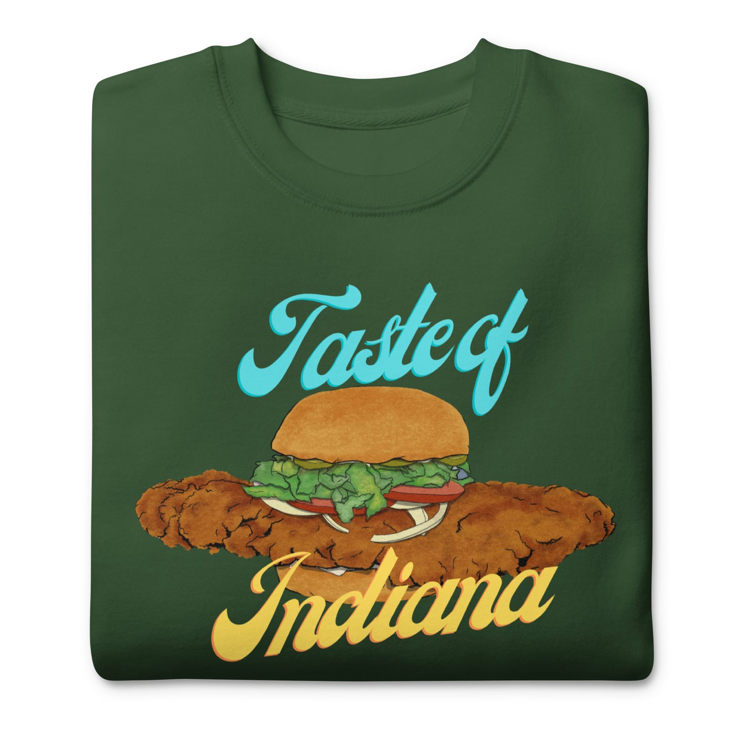 Taste of Indiana Sweatshirt | Iconic Tenderloin Sandwich