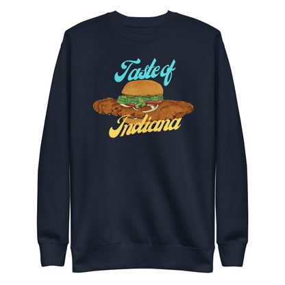 Taste of Indiana Sweatshirt | Iconic Tenderloin Sandwich