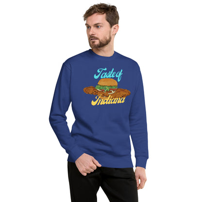 Taste of Indiana Sweatshirt | Iconic Tenderloin Sandwich