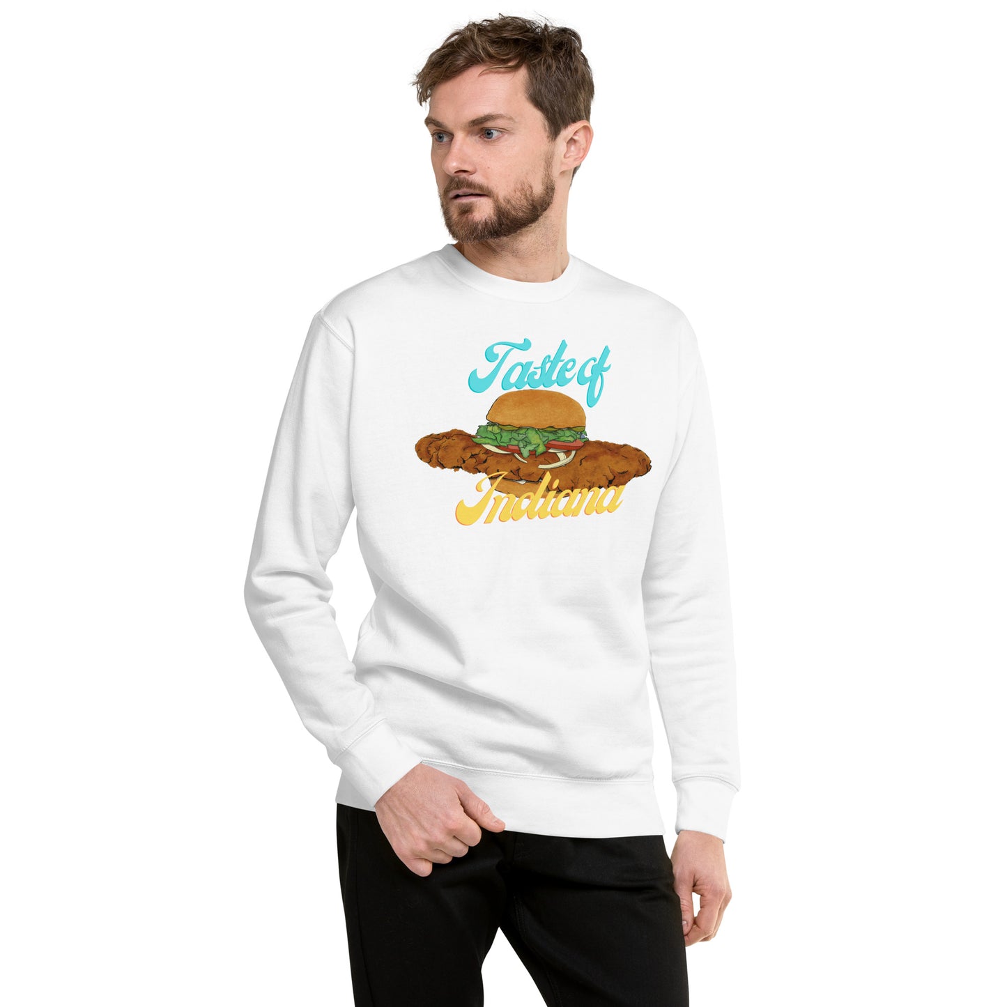 Taste of Indiana Sweatshirt | Iconic Tenderloin Sandwich